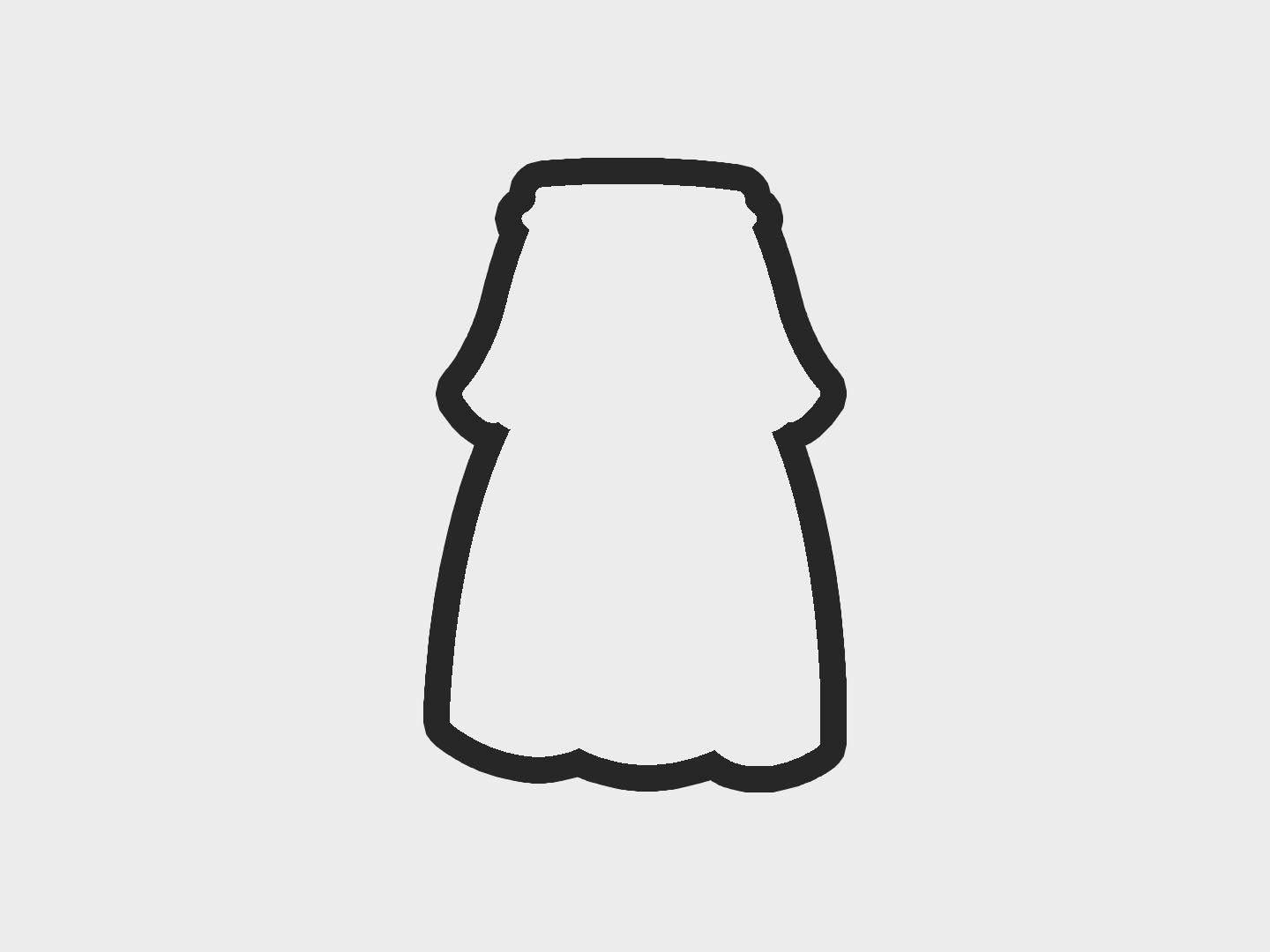 Princess Dresses Merida Cookie Cutter Files