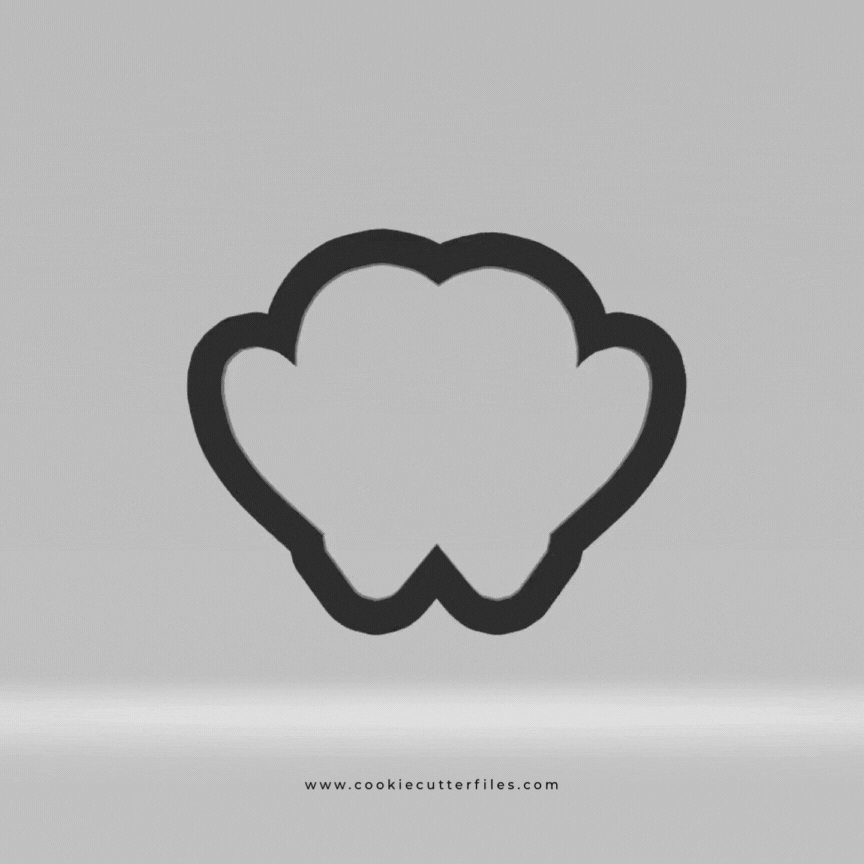 Adoption Awareness Two Hands Heart Cookie Cutter Files