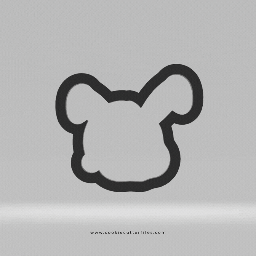 Animal Faces Santa Edition Bunny Cookie Cutter Files
