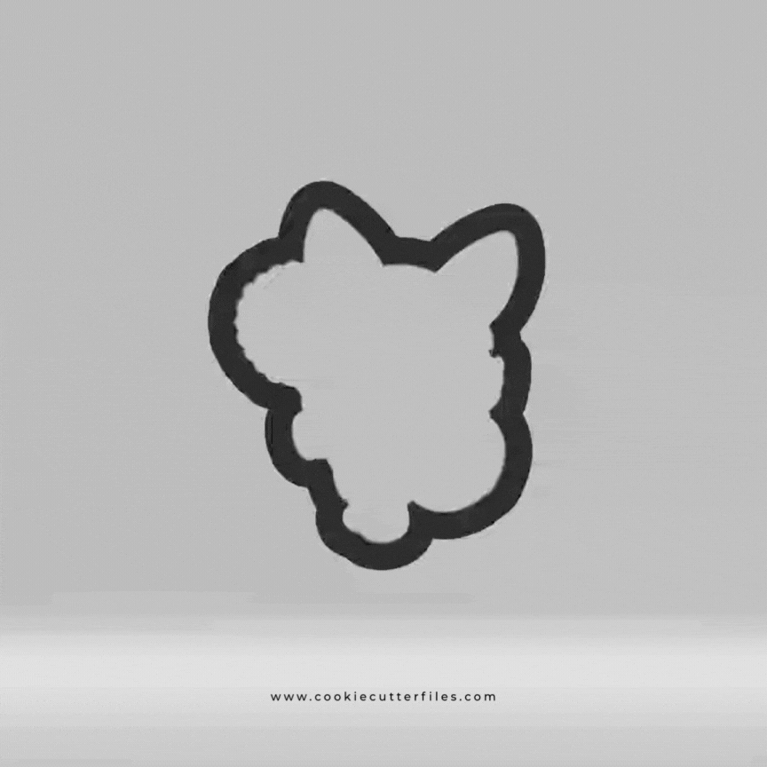 Thanksgiving Fox Sunflower Cookie Cutter Files