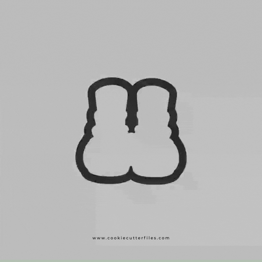 Christmas Feet Cookie Cutter Files