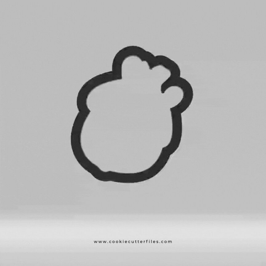Thanksgiving Turkey Faces Pumpkin Cookie Cutter Files