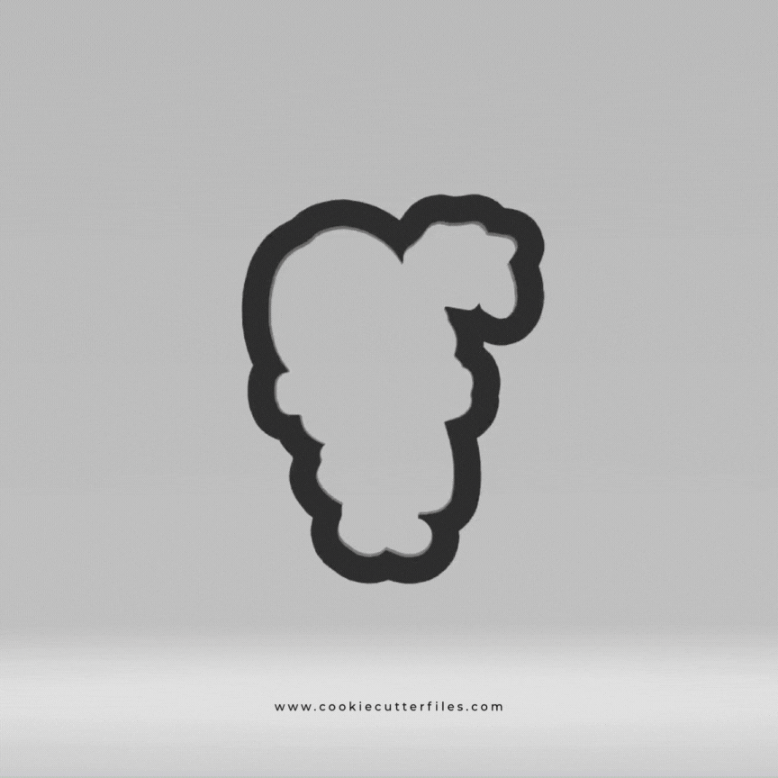 Grad Kids Girl Cap Cookie Cutter Files