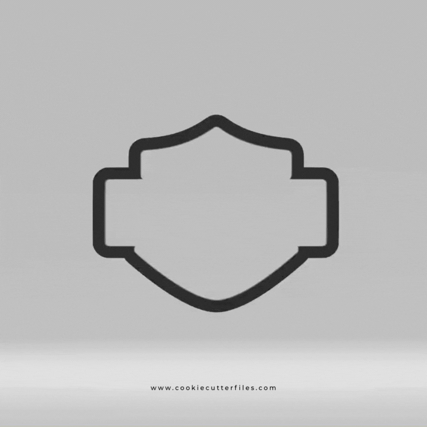 Black & Orange Motorcycle Club Inspired Cookie Cutter Files