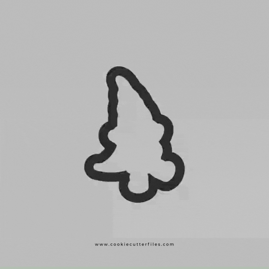 Christmas Gnomes Dancing Cookie Cutter Files