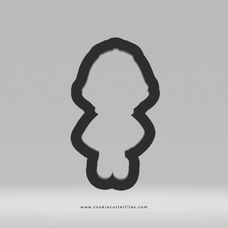 First Communion Girl Cookie Cutter Files