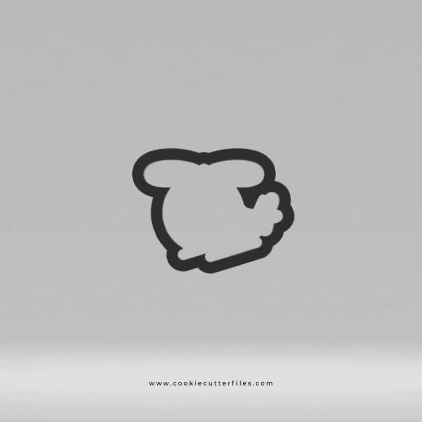 Police Kids Helicopter Cookie Cutter Files
