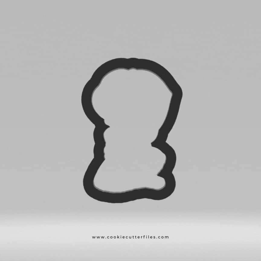 First Communion Girl Praying Cookie Cutter Files