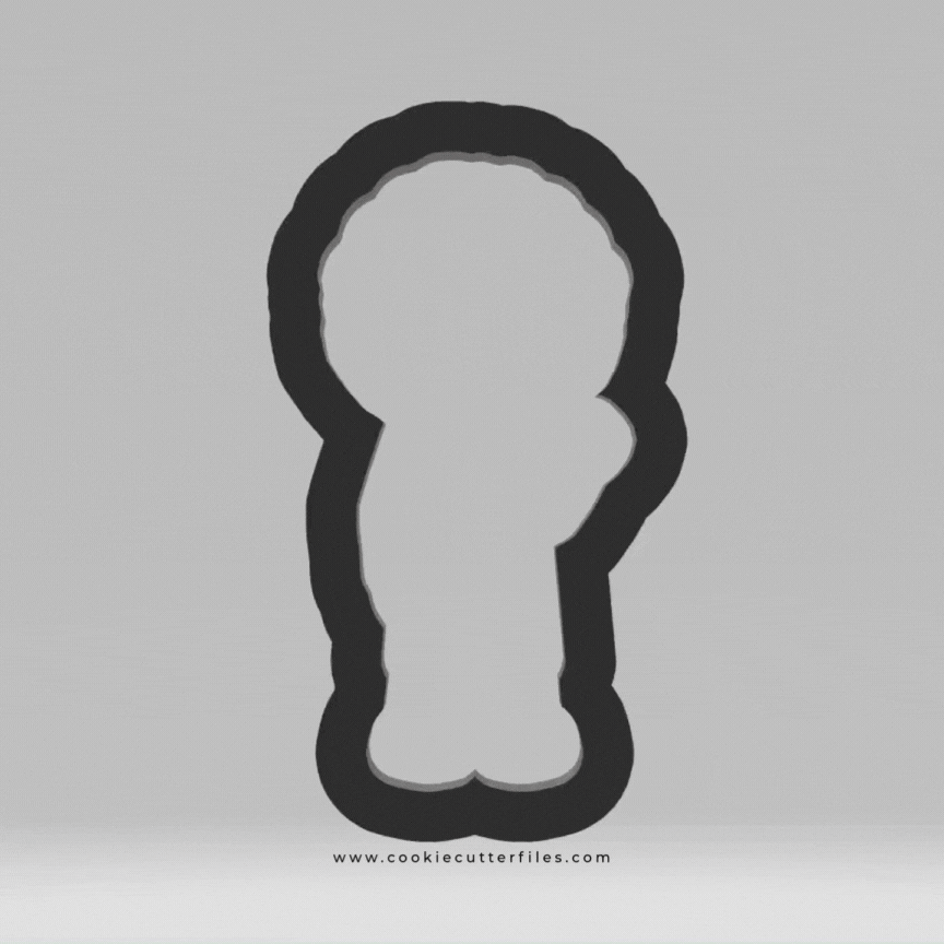 Scientist Kids Girl Cookie Cutter Files