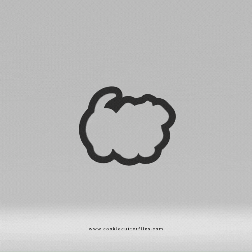 Puppy Dog Playing Cookie Cutter Files