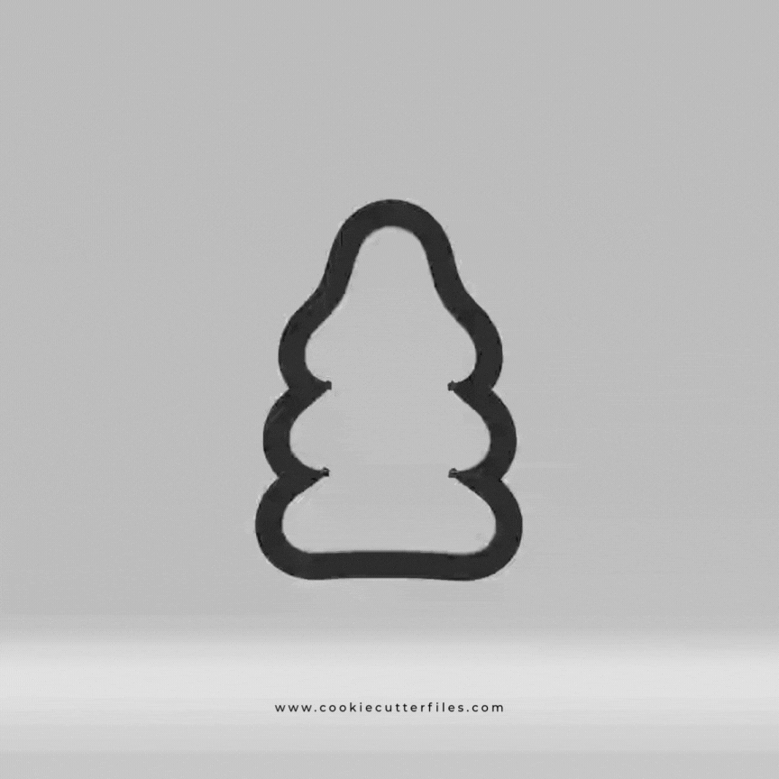 Gingerbread Babies Tree Cookie Cutter Files