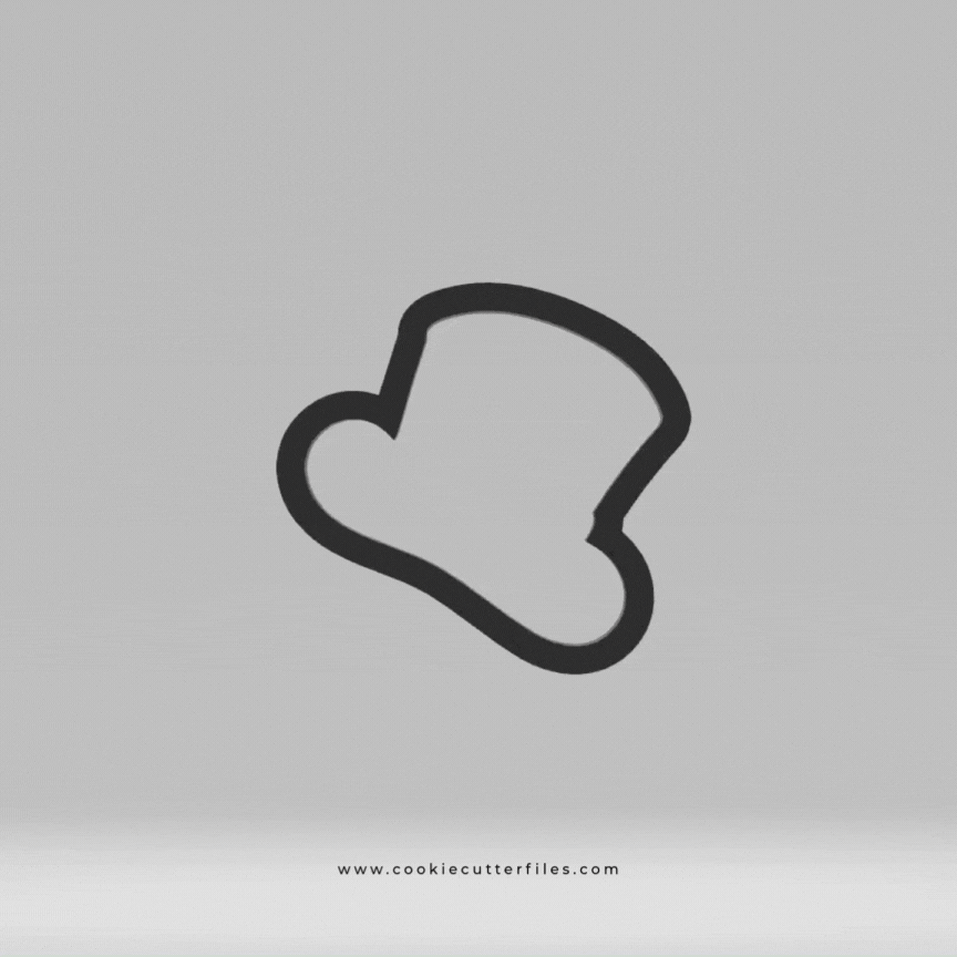 Lucky Charm Leperchaun Hat Cookie Cutter Files