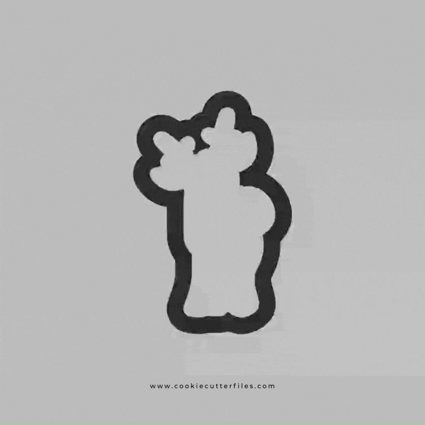 Christmas Gnomes Deer Cookie Cutter Files