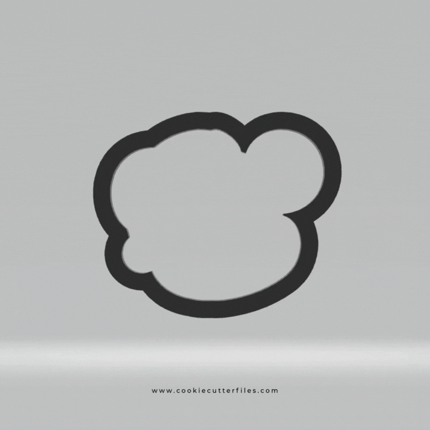 Animal Faces Santa Edition Monkey Cookie Cutter Files