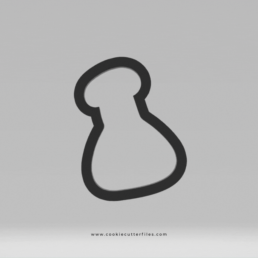 Scientist Kids Flask Cookie Cutter Files