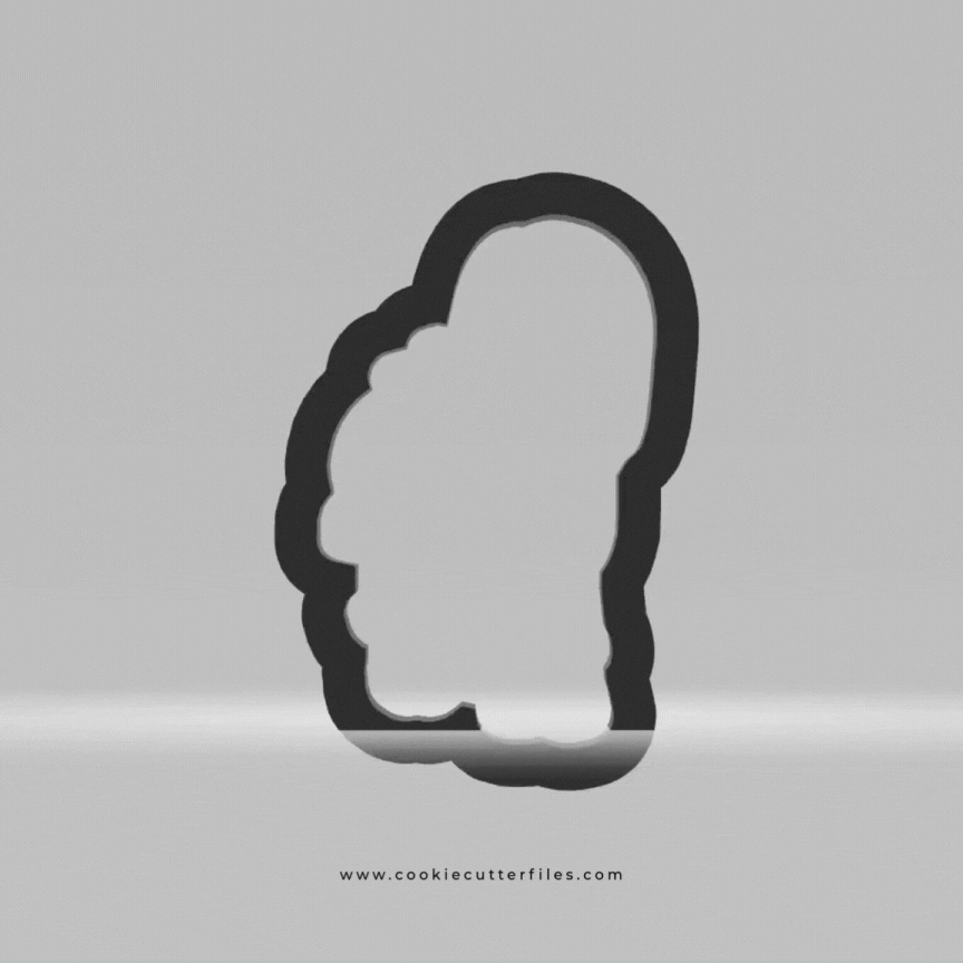 Adoption Awareness Family Girls Cookie Cutter Files