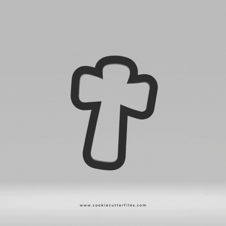 First Communion Cross Cookie Cutter Files