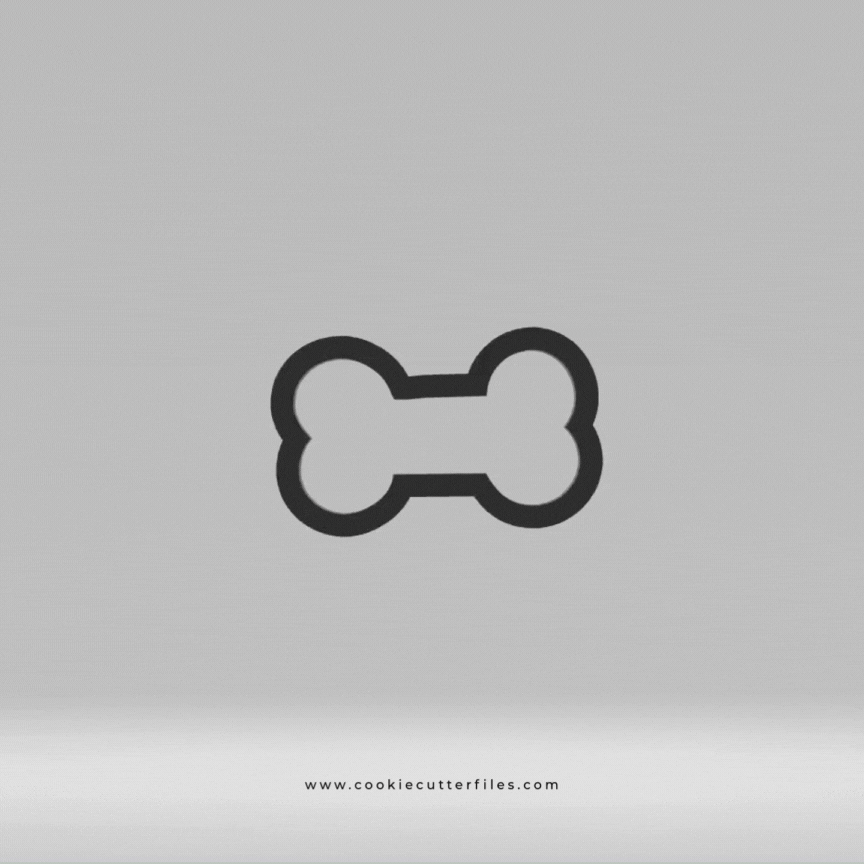 Puppy Dog Bone Cookie Cutter Files