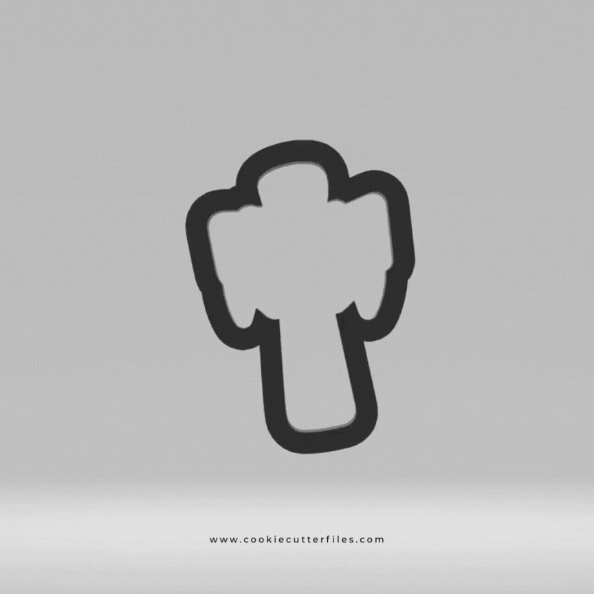 First Communion Draped Cross Cookie Cutter Files