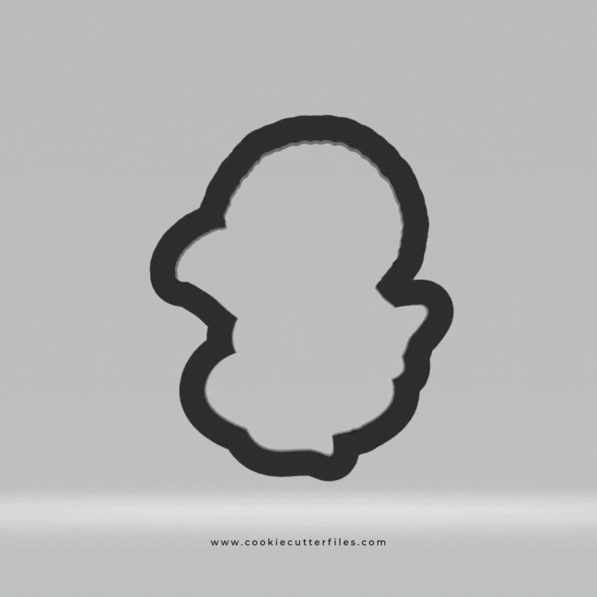 Eskimo Kids Boy Sitting Fox Cookie Cutter Files
