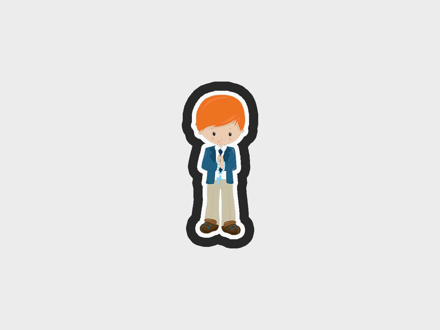 First Communion Boy Cookie Cutter Files