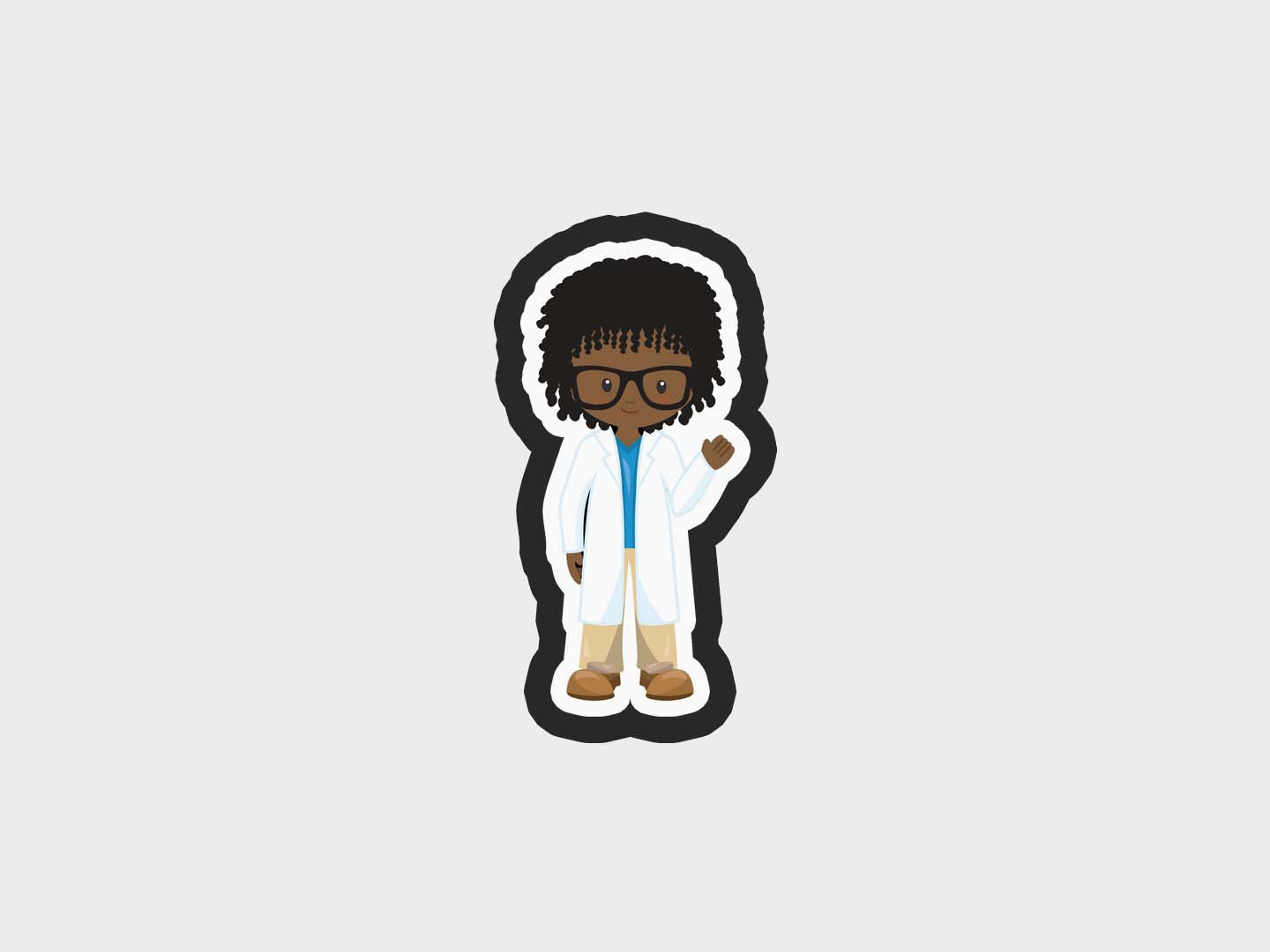 Scientist Kids Boy Cookie Cutter Files