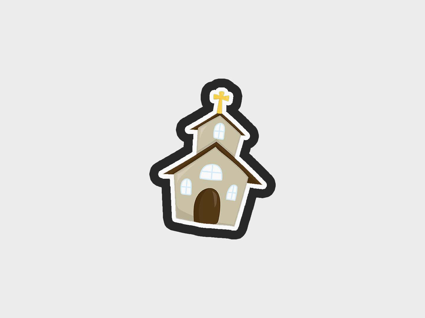 First Communion Church Cookie Cutter Files