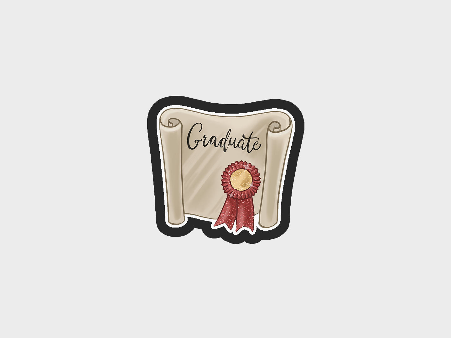 Graduation Diploma Cookie Cutter Files