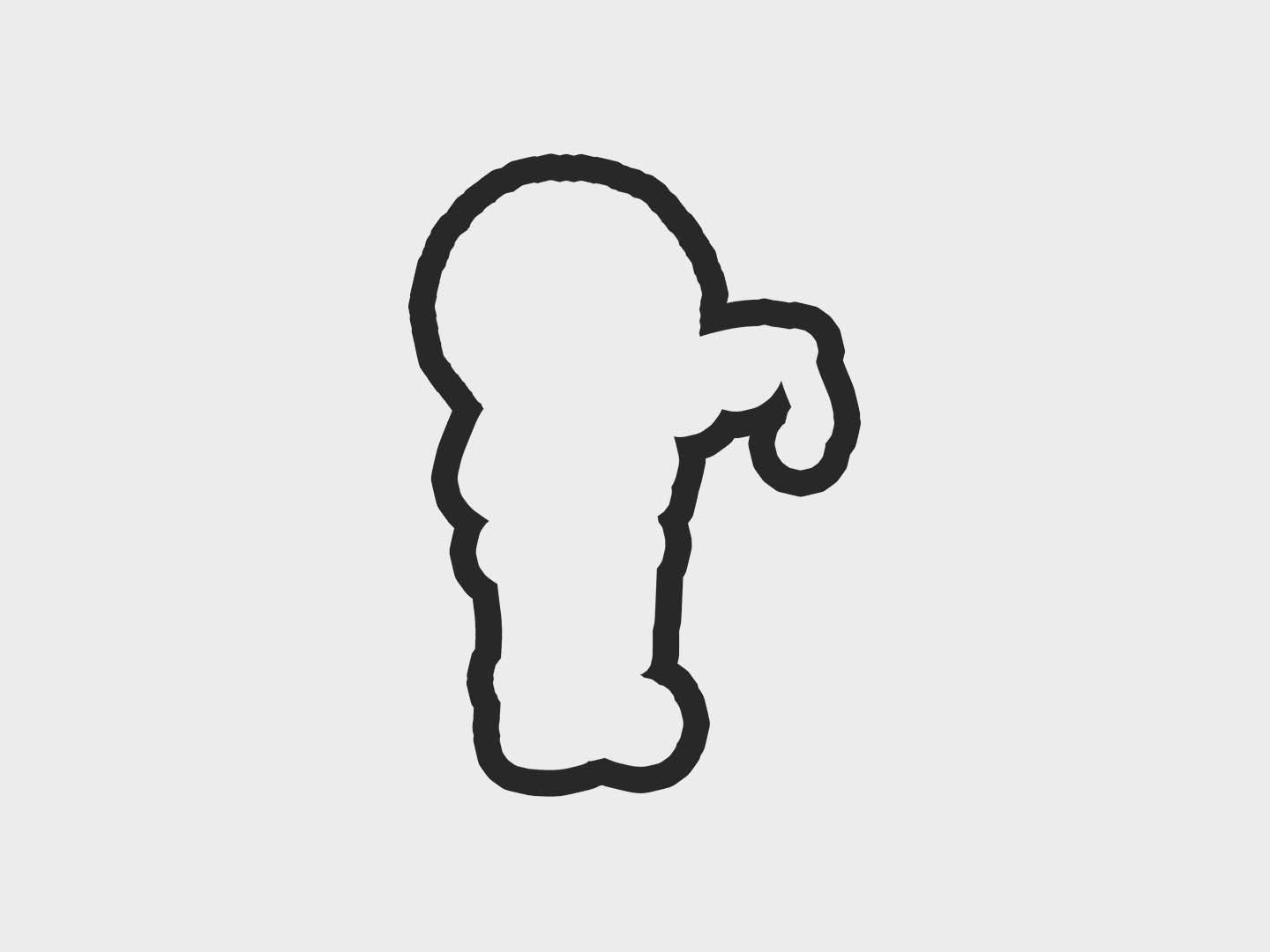 Eskimo Kids Boy Standing Fishing Cookie Cutter Files