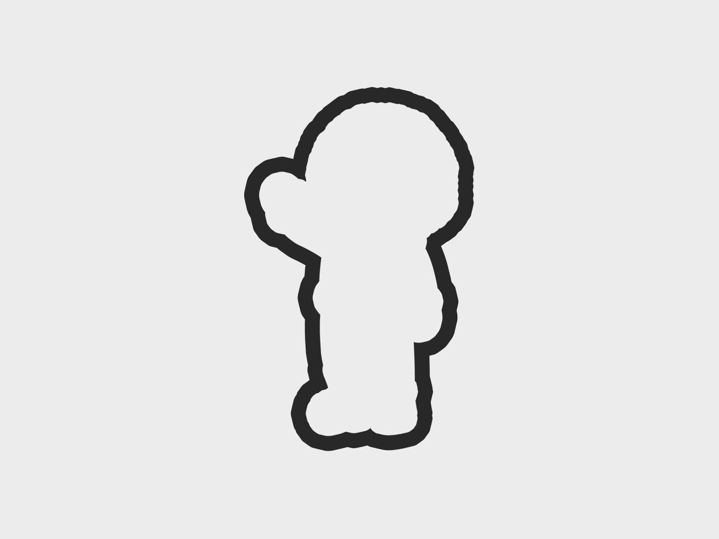 Eskimo Kids Boy Standing Cookie Cutter Files