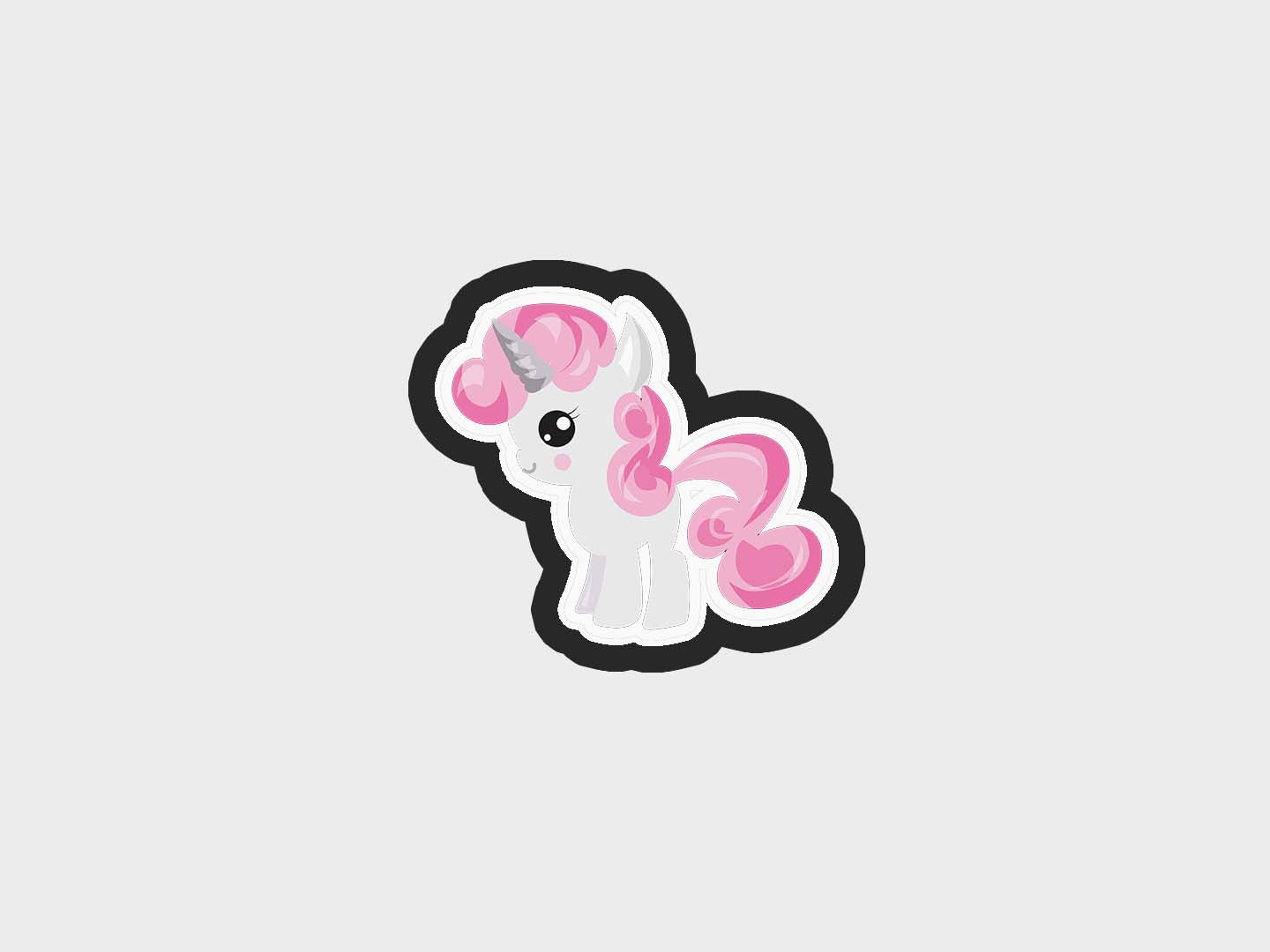 Little Pretty Pink Pony Inspired Cookie Cutter Files