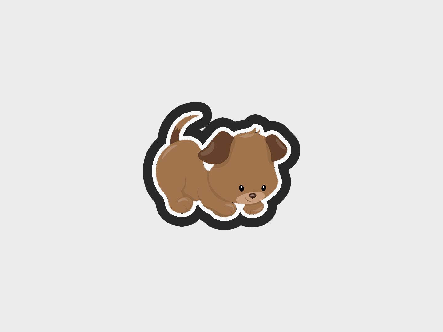 Puppy Dog Playing Cookie Cutter Files
