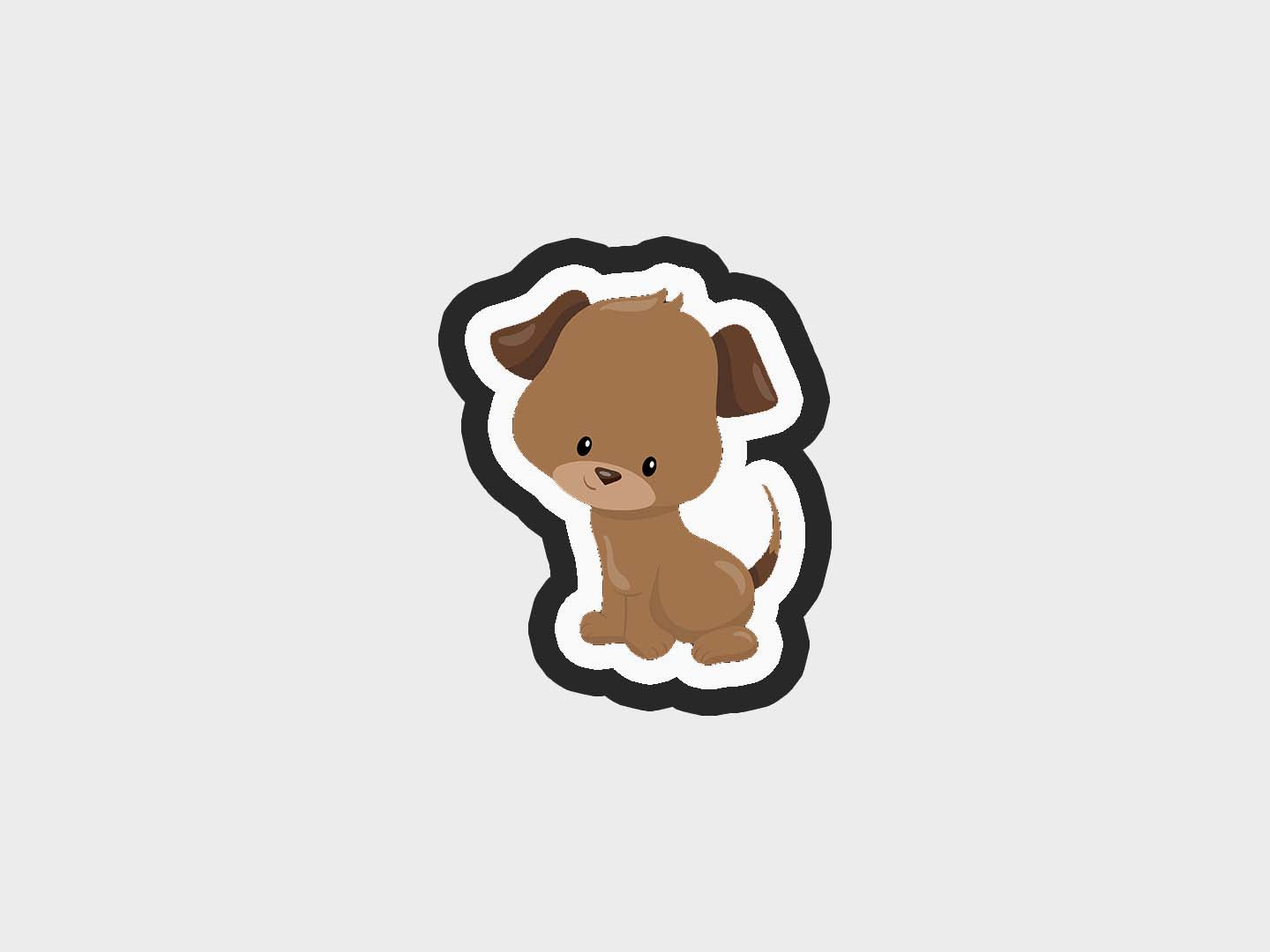 Puppy Dog Sitting Cookie Cutter Files