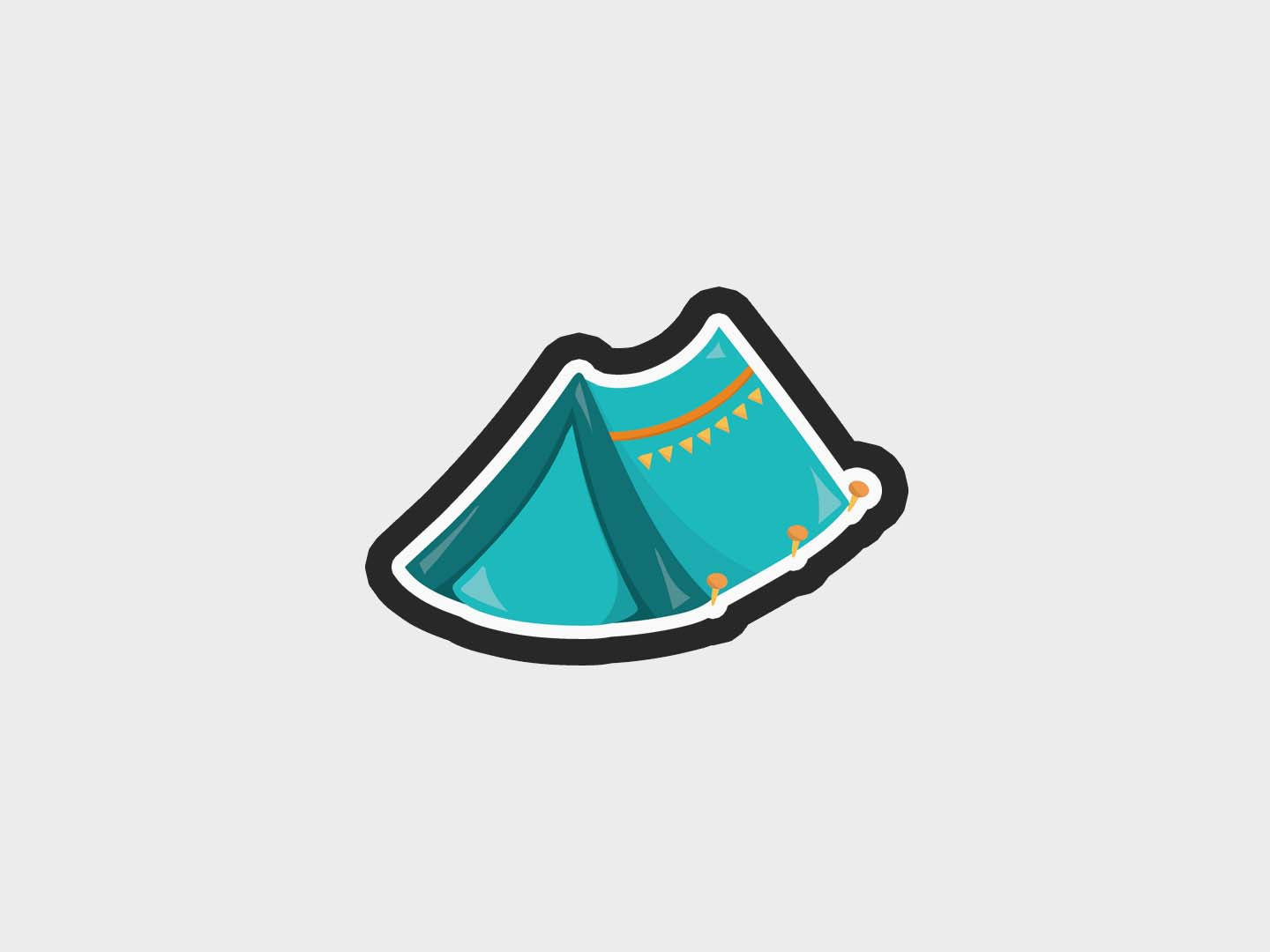 Camping Kids Tent Cookie Cutter Files