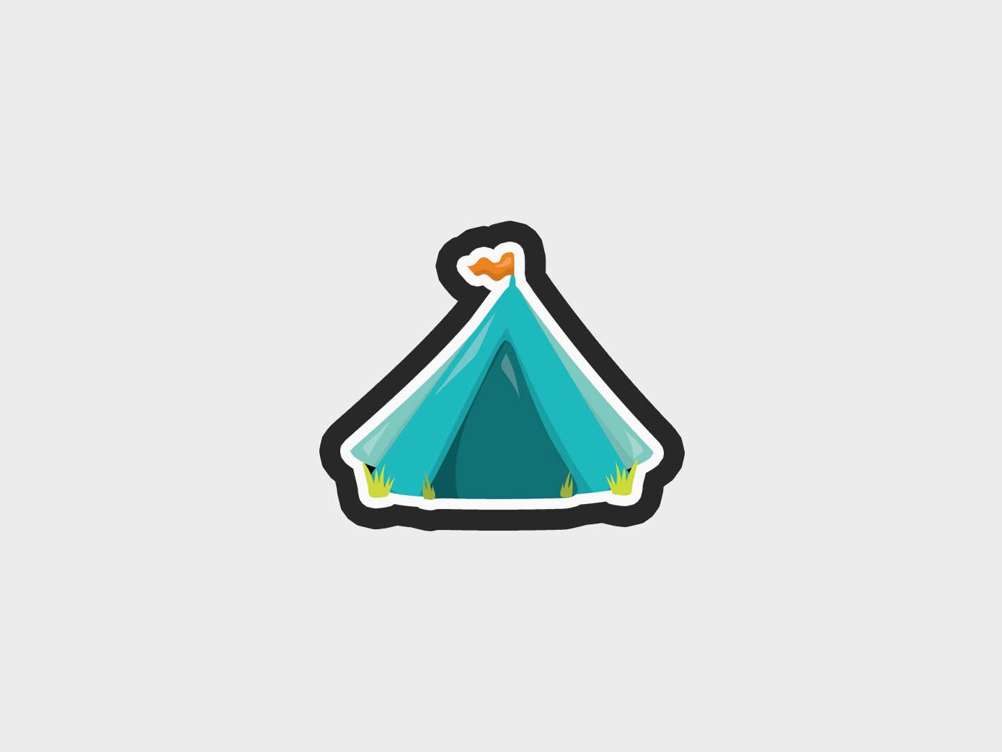 Camping Kids Tent Cookie Cutter Files