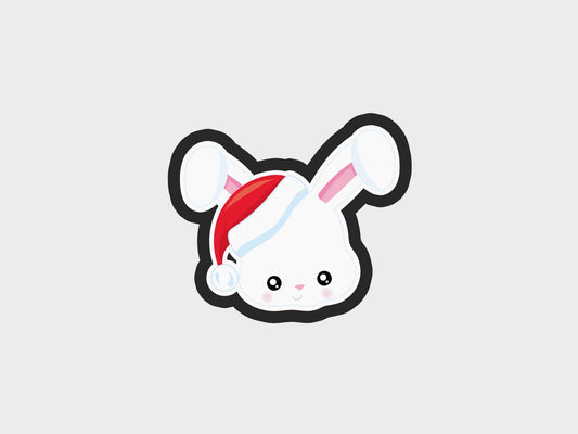 Animal Faces Santa Edition Bunny Cookie Cutter Files