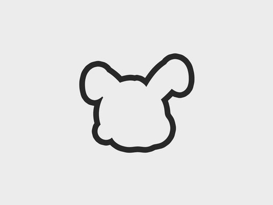 Animal Faces Santa Edition Bunny Cookie Cutter Files