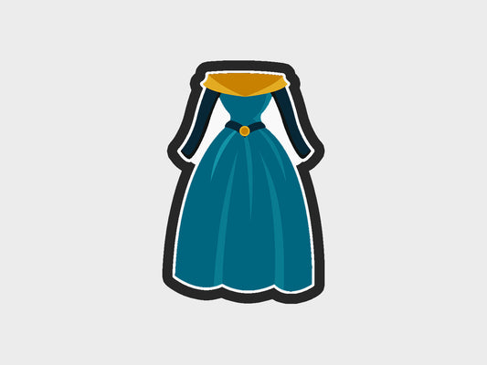 Princess Dresses Merida Cookie Cutter Files