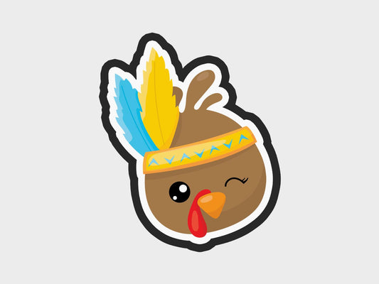 Thanksgiving Turkey Faces Feathers Cookie Cutter Files
