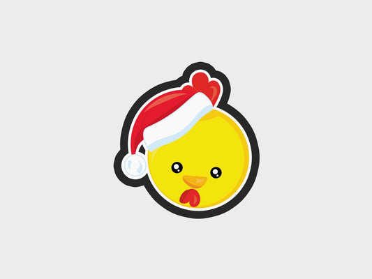 Animal Faces Santa Edition Chick Cookie Cutter Files