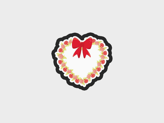 Valentine Gifts Flowers Wreath Cookie Cutter Files