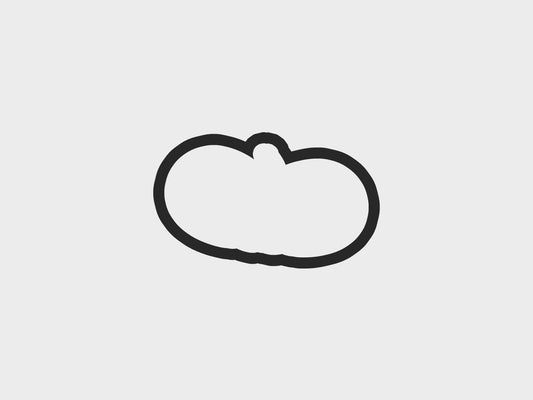 Fall Harvest Pumpkin Long Cookie Cutter Files