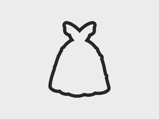 Princess Dresses Belle Inspired Cookie Cutter Files