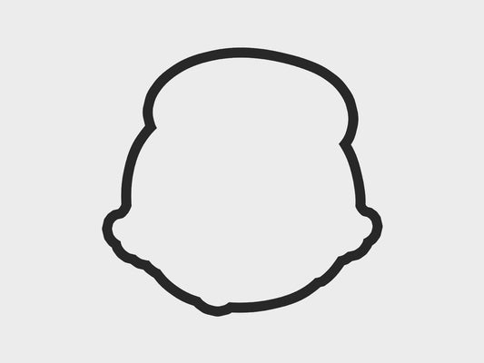 Thanksgiving Turkey Faces Bonnet Cookie Cutter Files