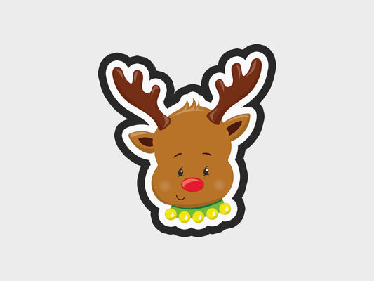 Christmas Faces Reindeer Cookie Cutter Files