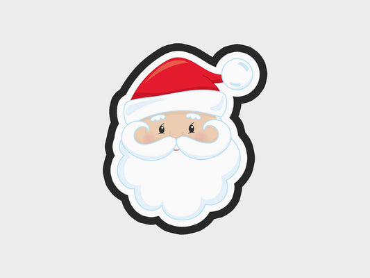 Christmas Faces Santa Cookie Cutter Files
