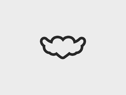 Valentine Gifts Heart Wings Cookie Cutter Files