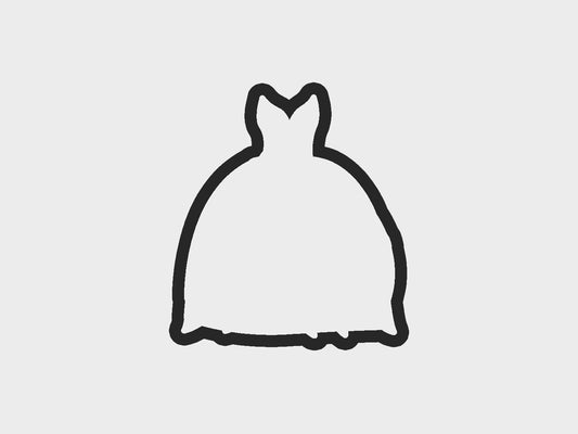 Princess Dresses Tiana Inspired Cookie Cutter Files