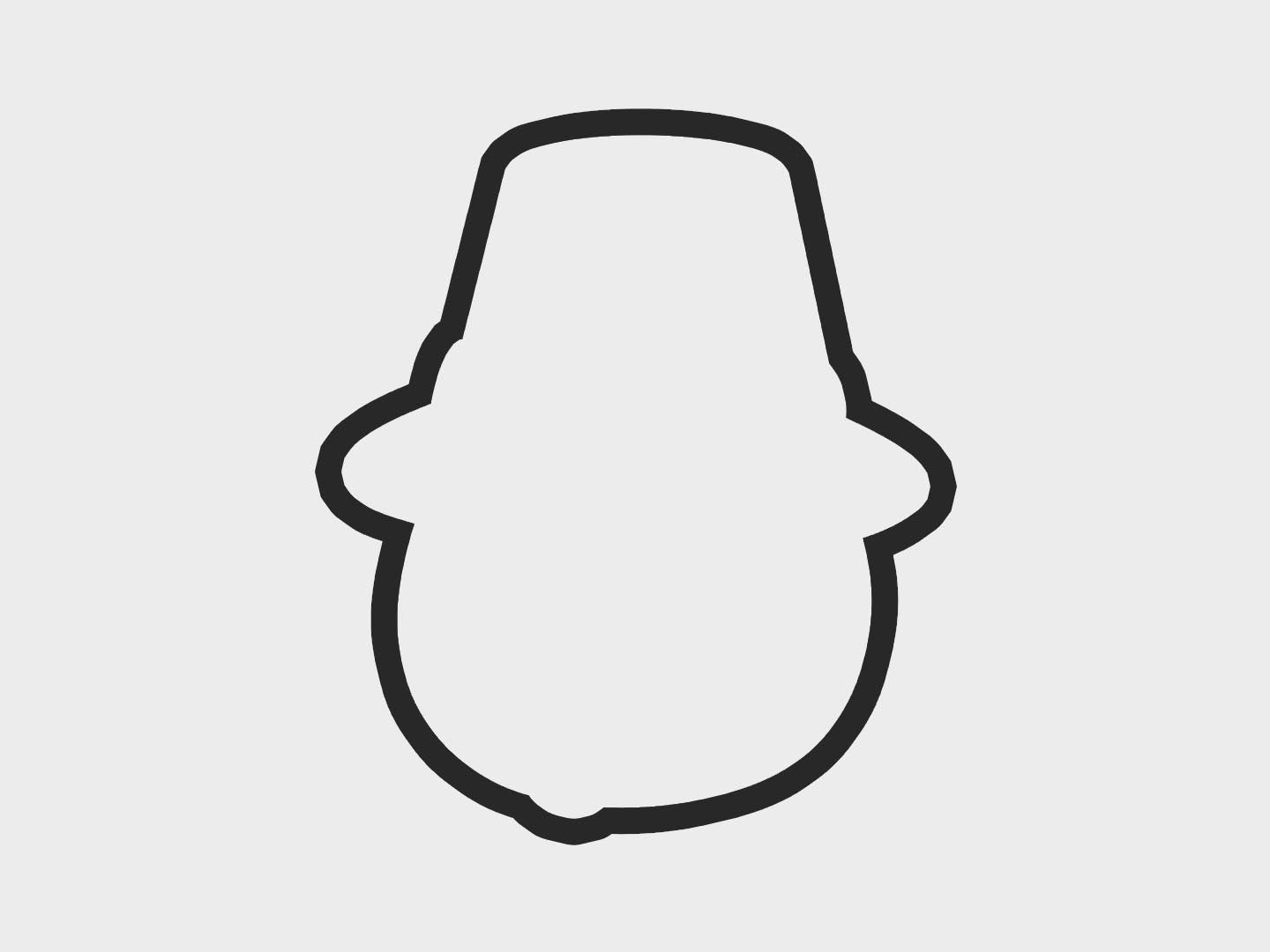 Thanksgiving Turkey Faces Hat Cookie Cutter Files