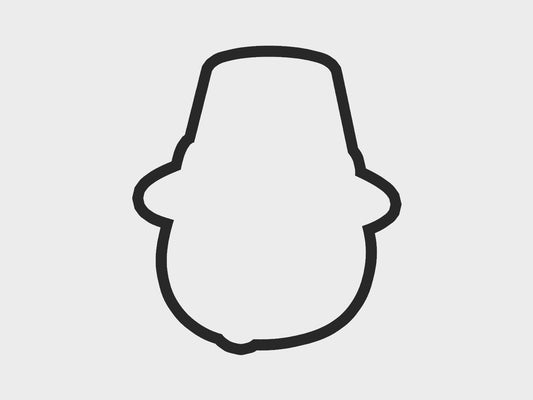 Thanksgiving Turkey Faces Hat Cookie Cutter Files